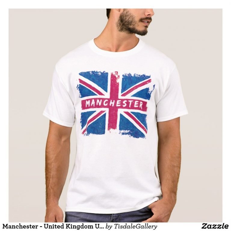 Manchester T-Shirt – Distressed Union Jack Design
