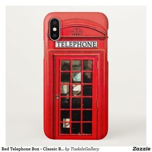 Red Telephone Box iPhone X Case - Classic British Design