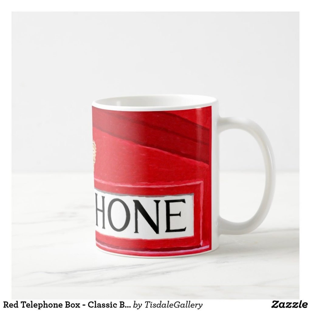 Red Telephone Box Coffee Mug - Right Side