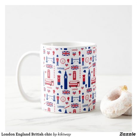 London Coffee Mug – British Chic Pattern