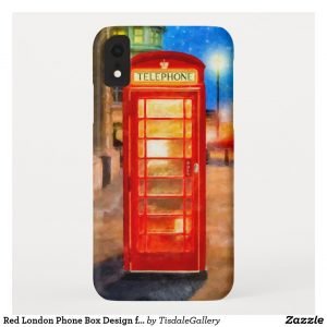 British Phone Booth iPhone Case Designed for iPhone XR
