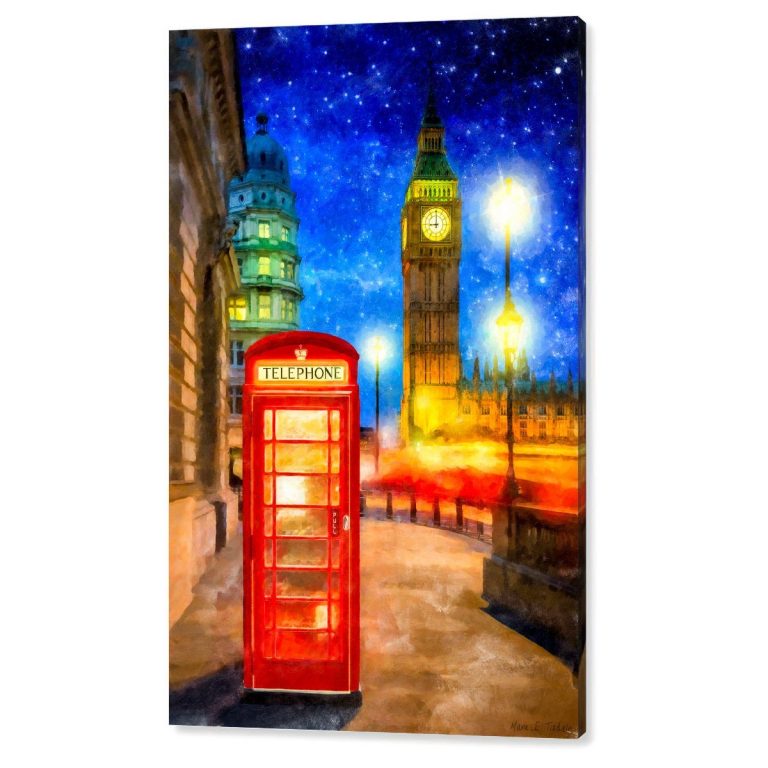 London Phone Booth Canvas Print